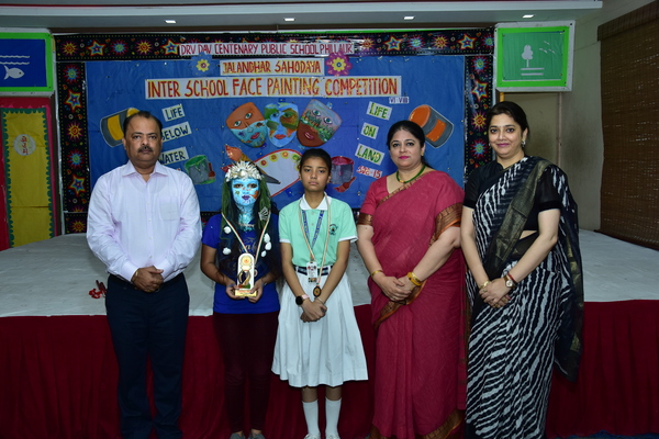 Jalandhar Sahodaya Inter School Face Painting Competition Hosted By DRV DAV Cenetary Public School